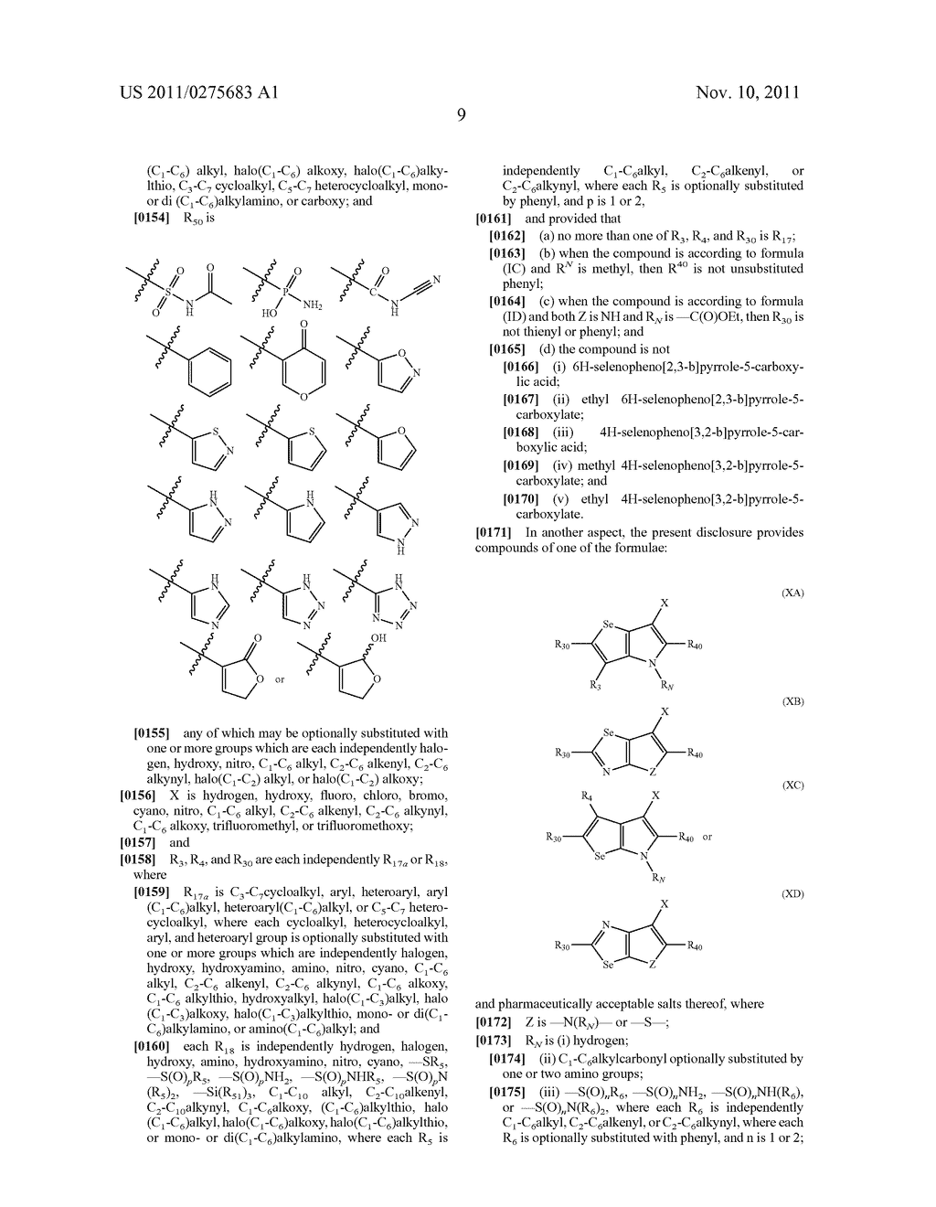 Selenophene and Selenazole Carboxylic Acid Derivatives - diagram, schematic, and image 10