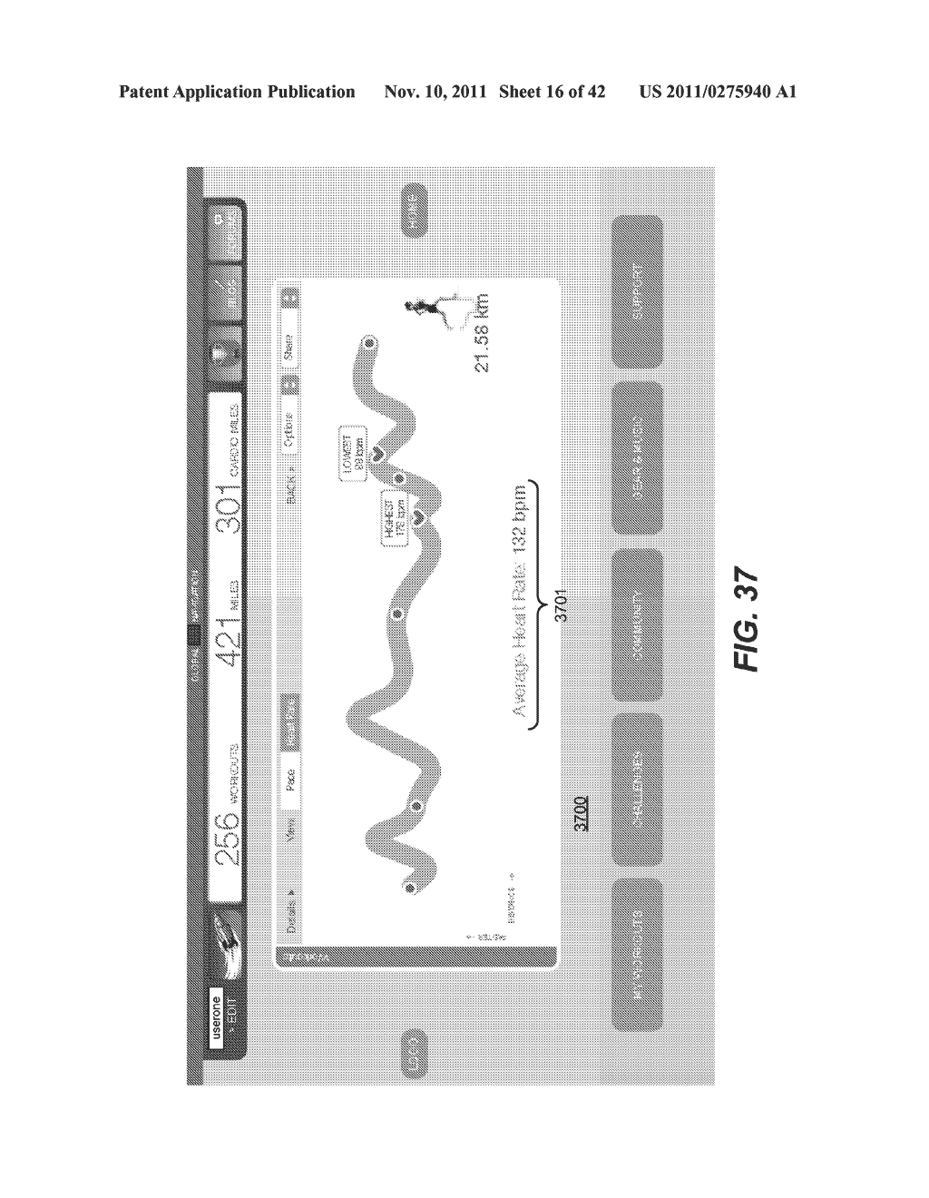 ATHLETIC PERFORMANCE MONITORING SYSTEM UTILIZING HEART RATE INFORMATION - diagram, schematic, and image 17