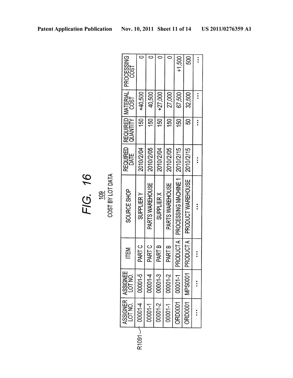 INFORMATION PROCESSING APPARATUS, COST FORECAST CALCULATION METHOD, AND     COST FORECAST CALCULATION PROGRAM - diagram, schematic, and image 12