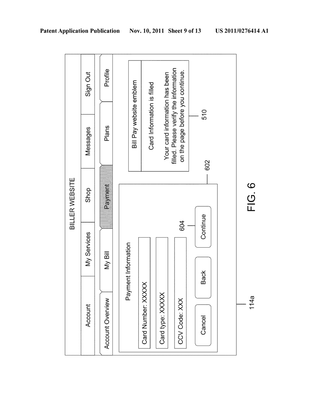 METHOD AND SYSTEM FOR PAYING DIRECTLY AT BILLER WEBSITES FROM WITHIN A     BILL PAY WEBSITE - diagram, schematic, and image 10