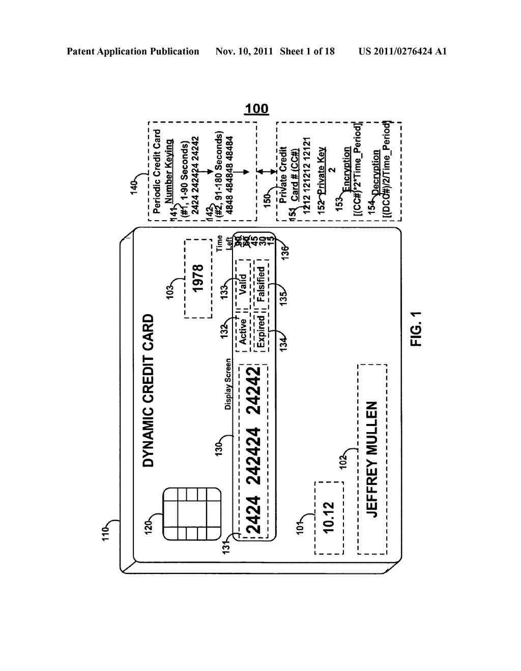 DYNAMIC CREDIT CARD WITH MAGNETIC STRIPE AND EMBEDDED ENCODER AND METHODS     FOR USING THE SAME TO PROVIDE A COPY-PROOF CREDIT CARD - diagram, schematic, and image 02