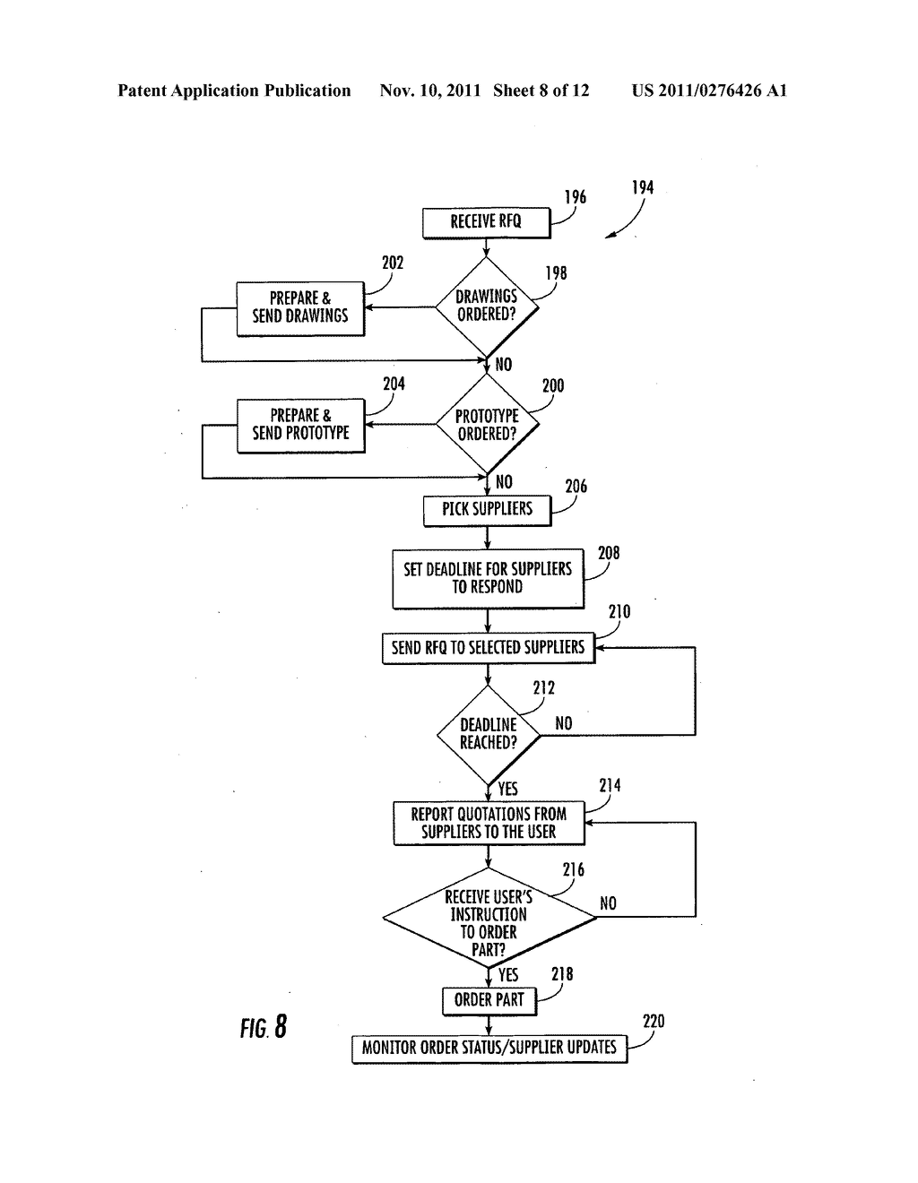 Methods and systems for facilitating aircraft parts manufacturing - diagram, schematic, and image 09