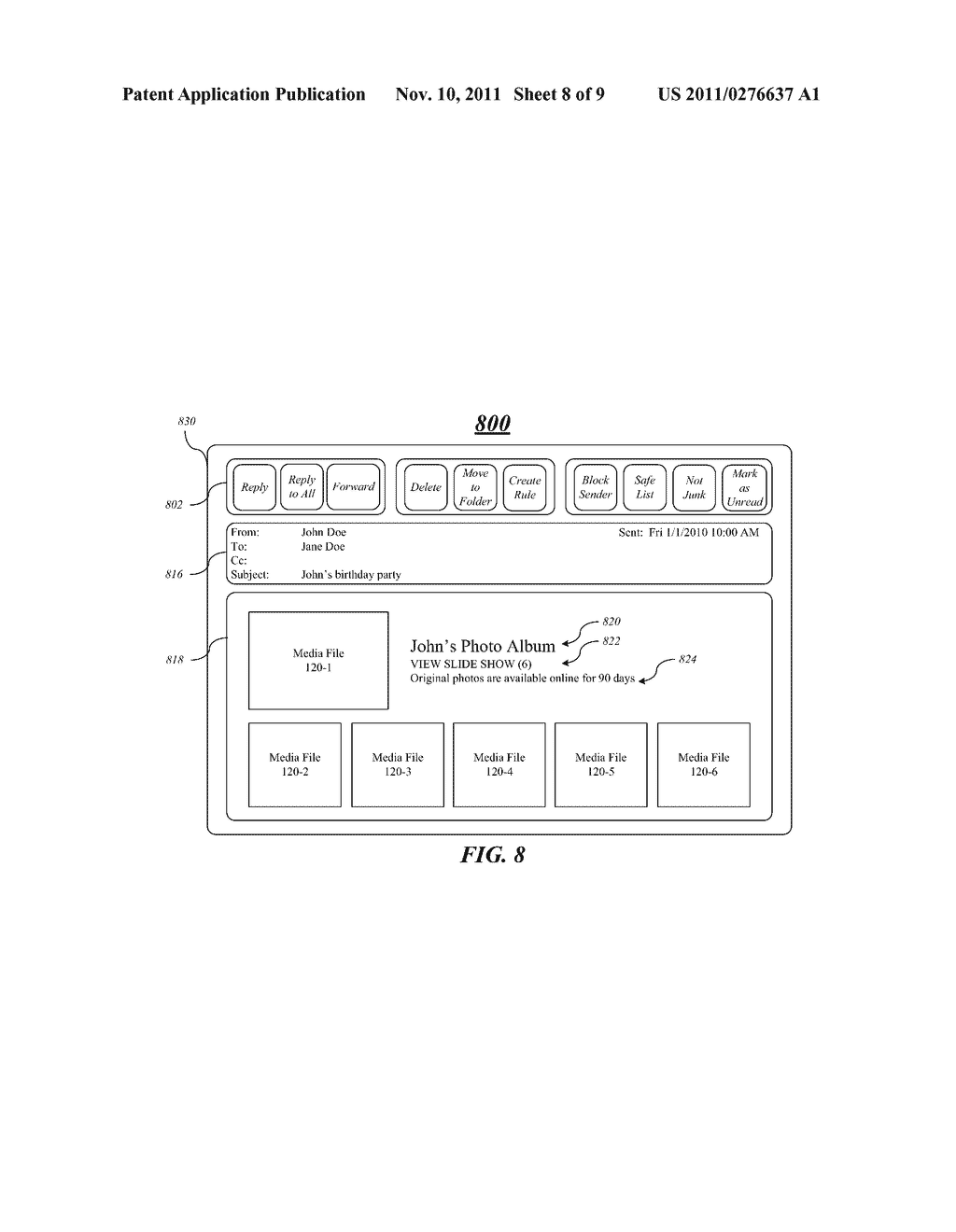 TECHNIQUES TO SHARE MEDIA FILES THROUGH MESSAGING - diagram, schematic, and image 09