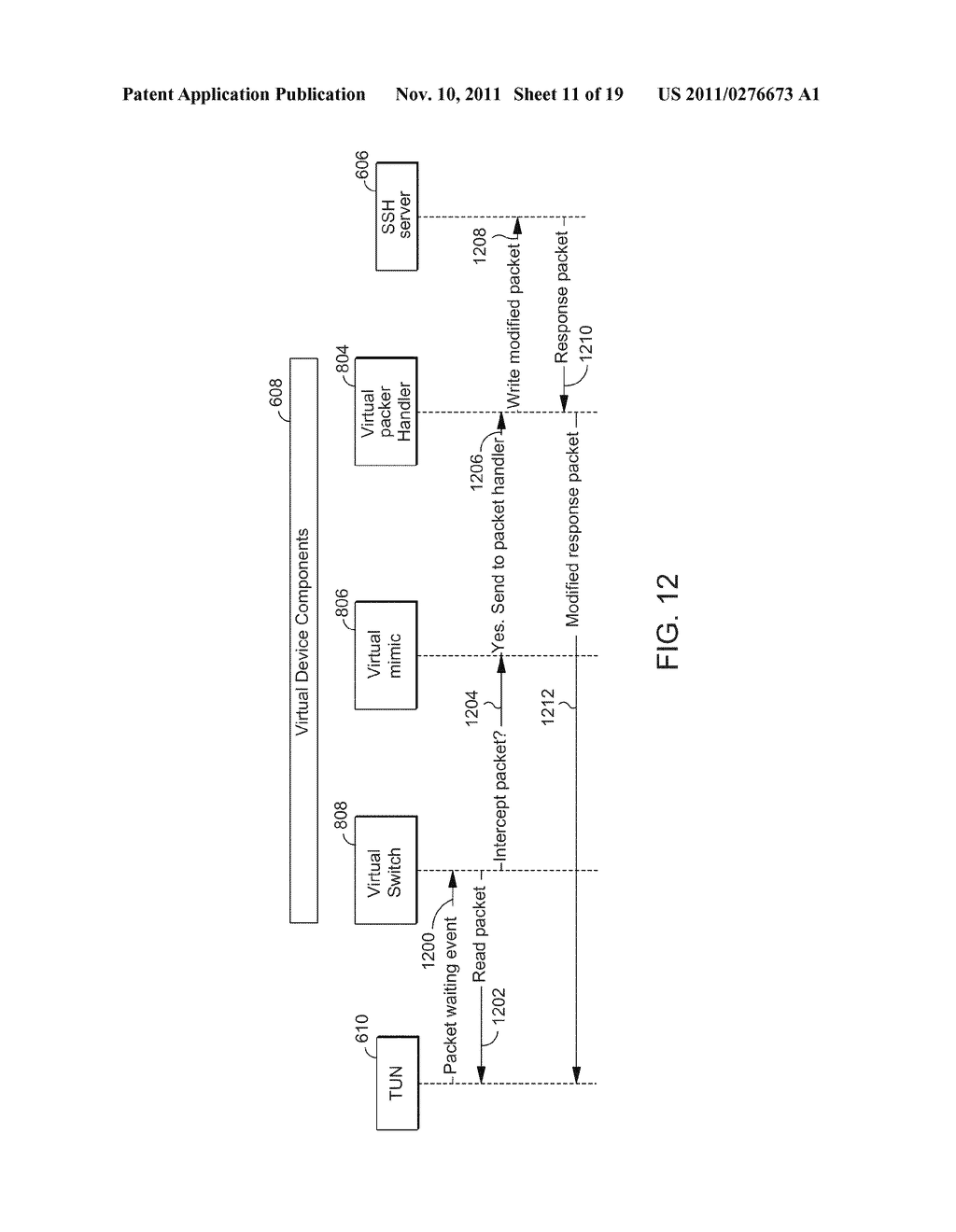 VIRTUALLY EXTENDING THE FUNCTIONALITY OF A NETWORK DEVICE - diagram, schematic, and image 12