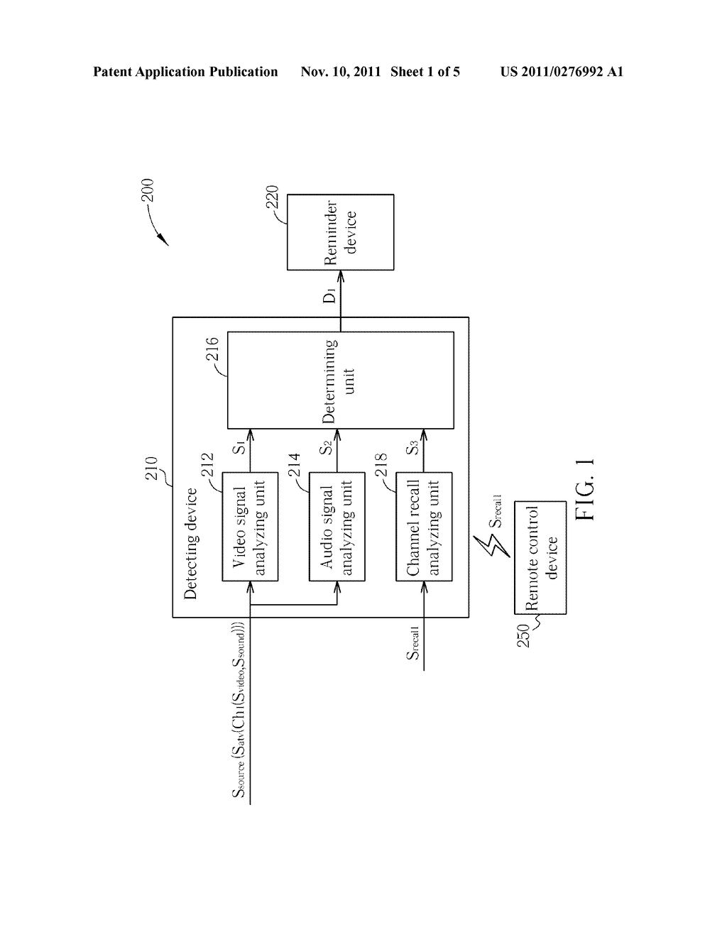 CHANNEL RECALL REMINDER SYSTEM, SIGNAL SOURCE RECALL REMINDER SYSTEM AND     RELATED METHODS - diagram, schematic, and image 02