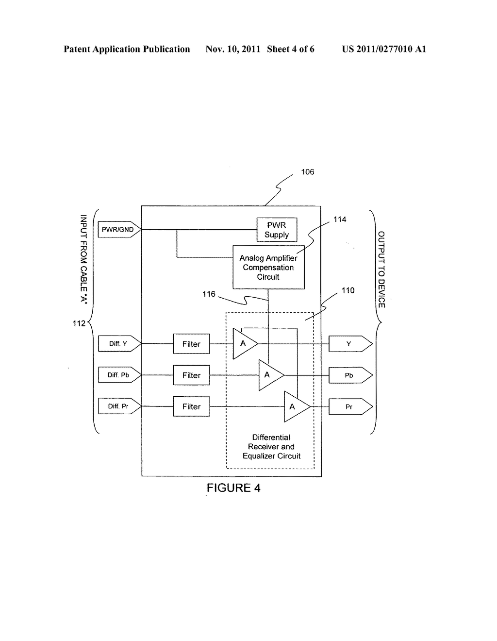 Audio video matrix switch with automatic line length signal compensator - diagram, schematic, and image 05