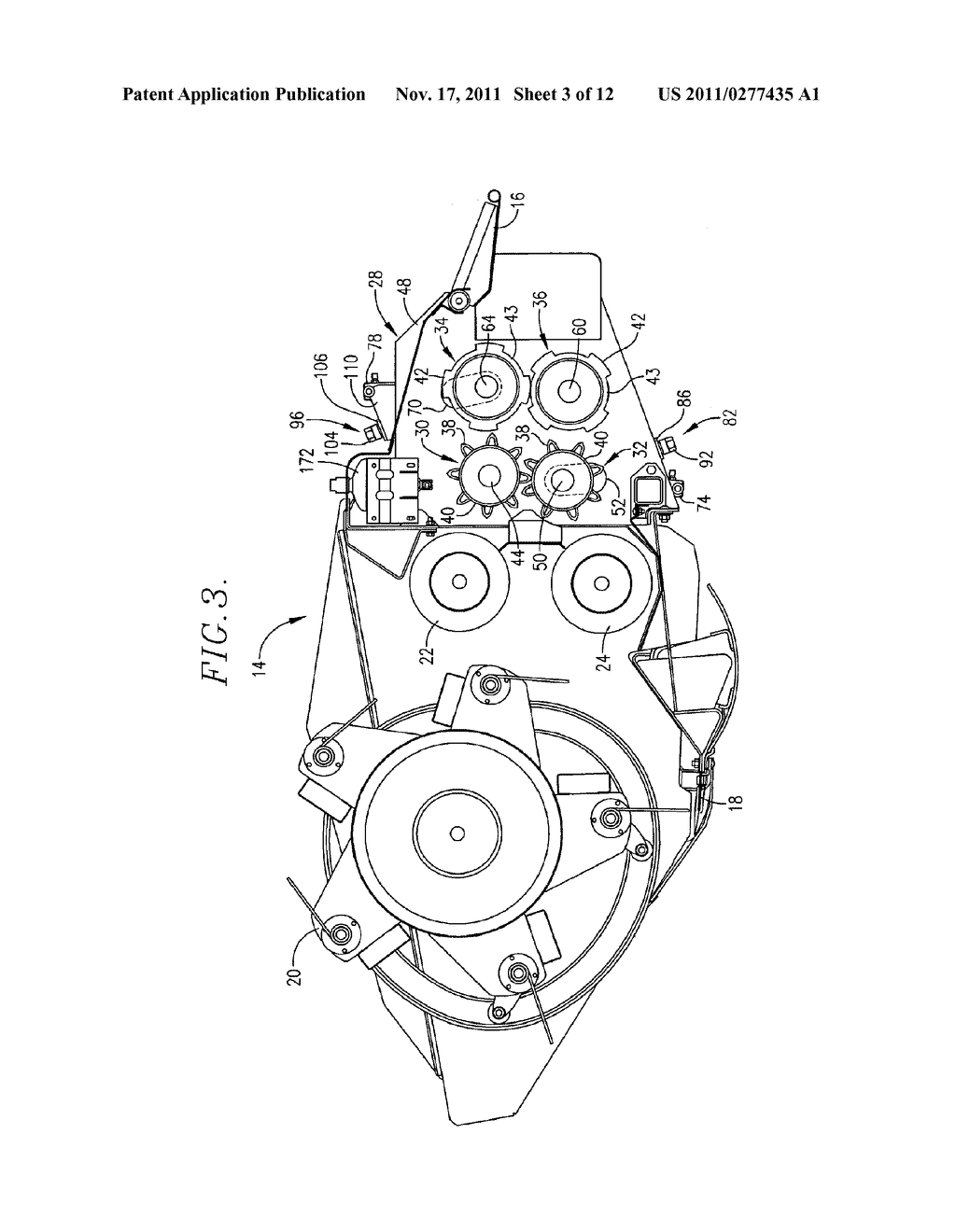 CROP HARVESTER HAVING METAL CONDITIONER ROLLS WITH HERRINGBONE RIB PATTERN - diagram, schematic, and image 04