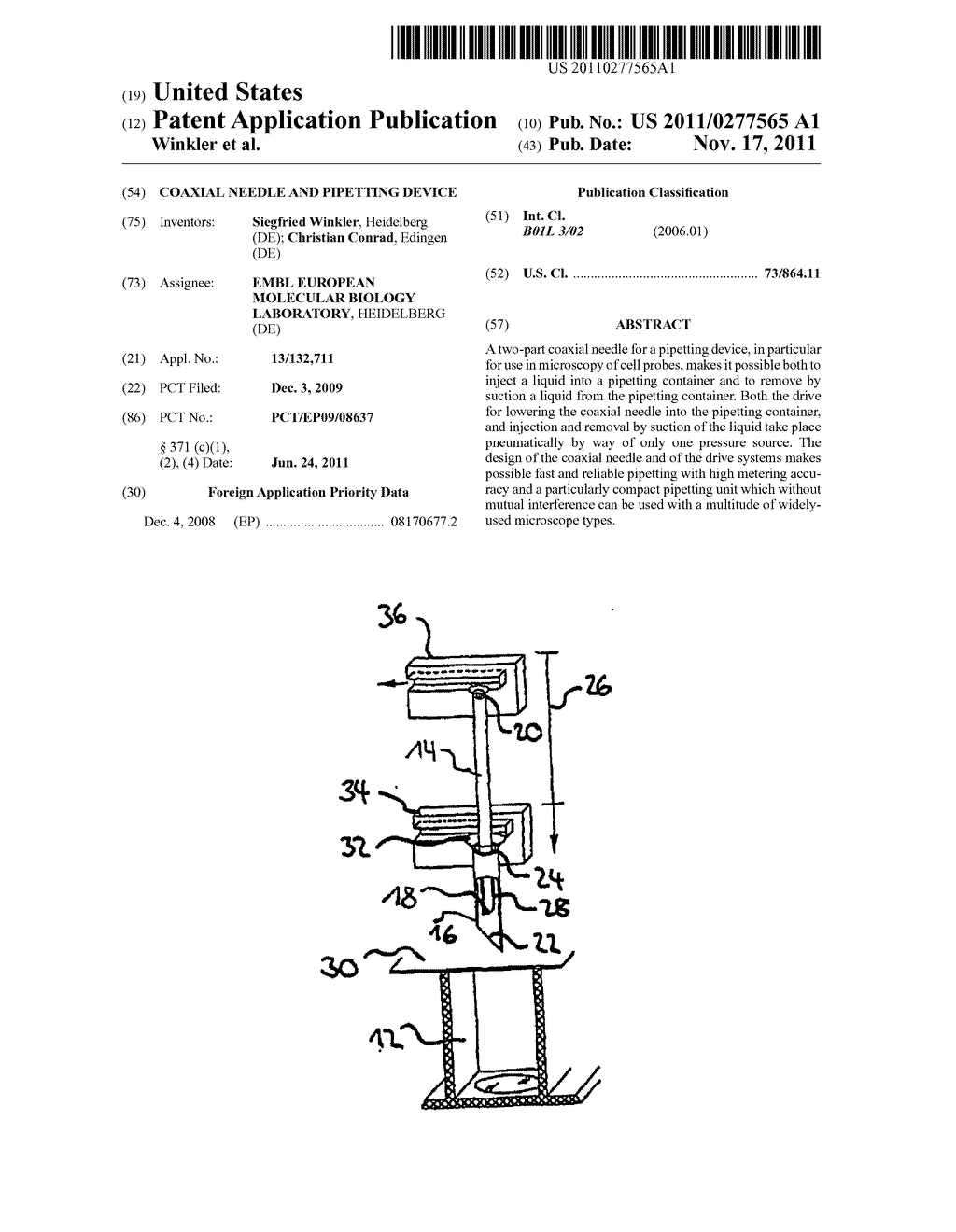 COAXIAL NEEDLE AND PIPETTING DEVICE - diagram, schematic, and image 01