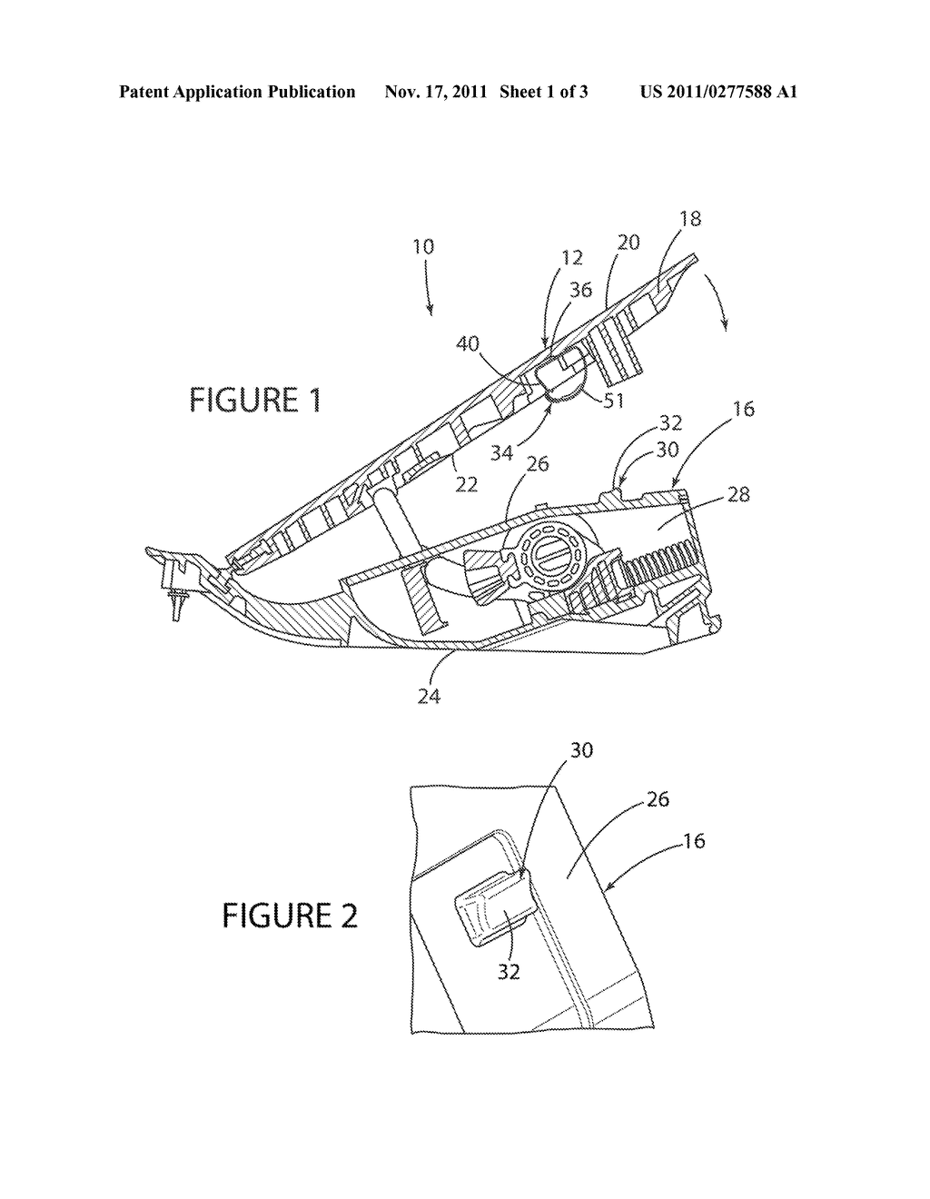 Vehicle Pedal Kickdown Assembly with Leaf Spring Element - diagram, schematic, and image 02