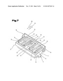 RUBBER STAMP AND INK PAD FOR A SELF-INKING RUBBER STAMP diagram and image