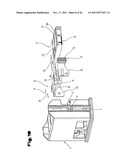 RUBBER STAMP AND INK PAD FOR A SELF-INKING RUBBER STAMP diagram and image