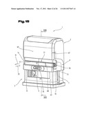 RUBBER STAMP AND INK PAD FOR A SELF-INKING RUBBER STAMP diagram and image