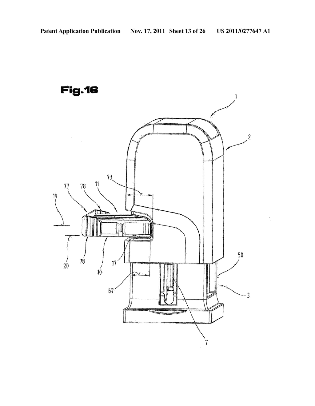 RUBBER STAMP AND INK PAD FOR A SELF-INKING RUBBER STAMP - diagram, schematic, and image 14