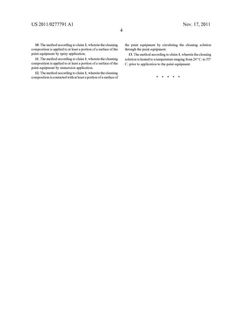 METHOD FOR REMOVING COATINGS FROM SURFACES SUCH AS PAINT APPLICATOR     EQUIPMENT - diagram, schematic, and image 05