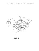 DAMPING ELEMENT FOR HEAT DISSIPATING FAN diagram and image