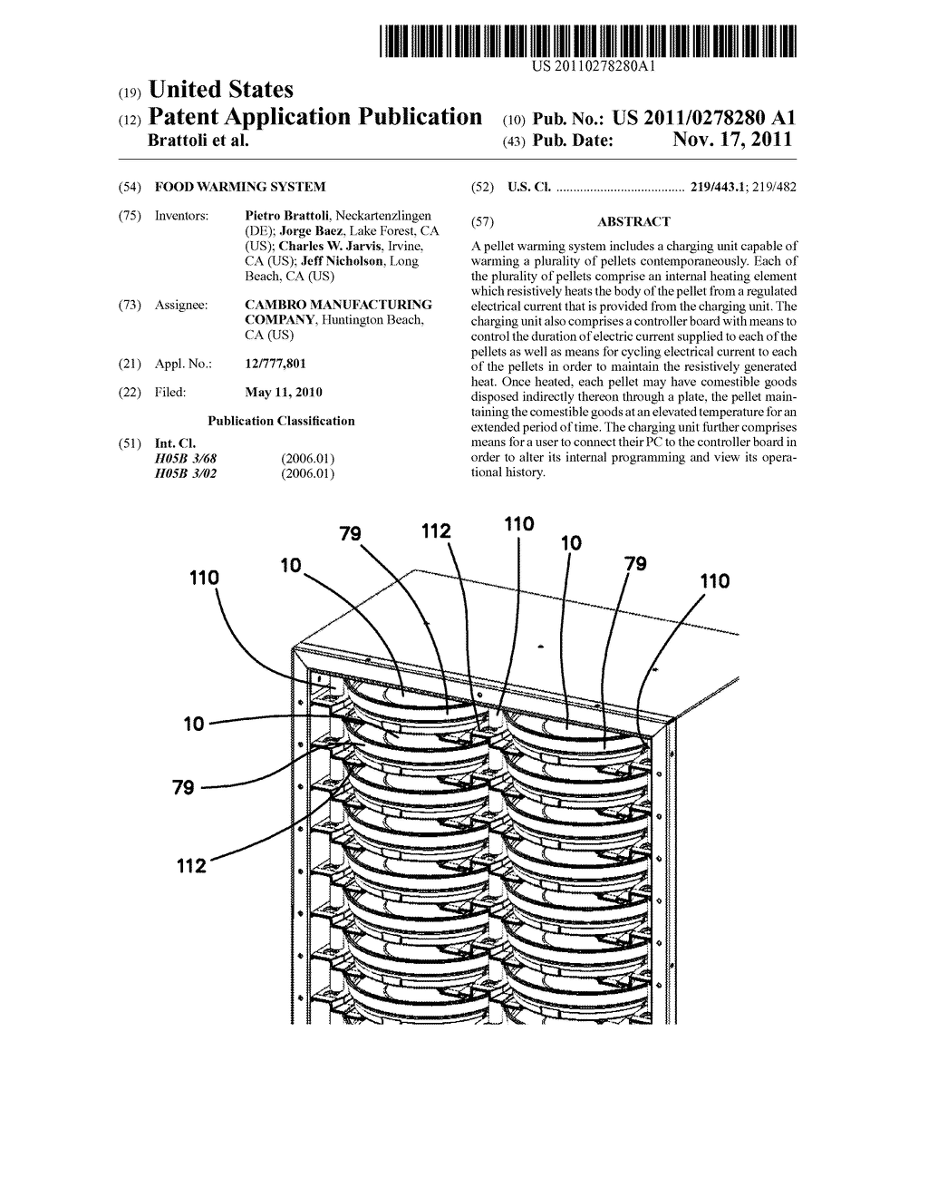 Food Warming System - diagram, schematic, and image 01