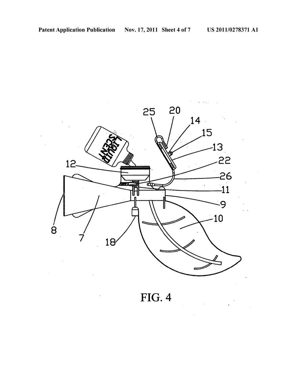 Wind directed scent dispenser - diagram, schematic, and image 05