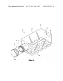 Enclosed ice cube tray and server diagram and image