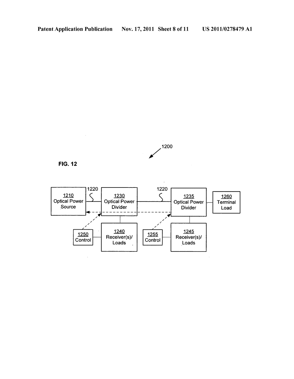 Optical power transmission system and method having counter-propagating     control signal - diagram, schematic, and image 09