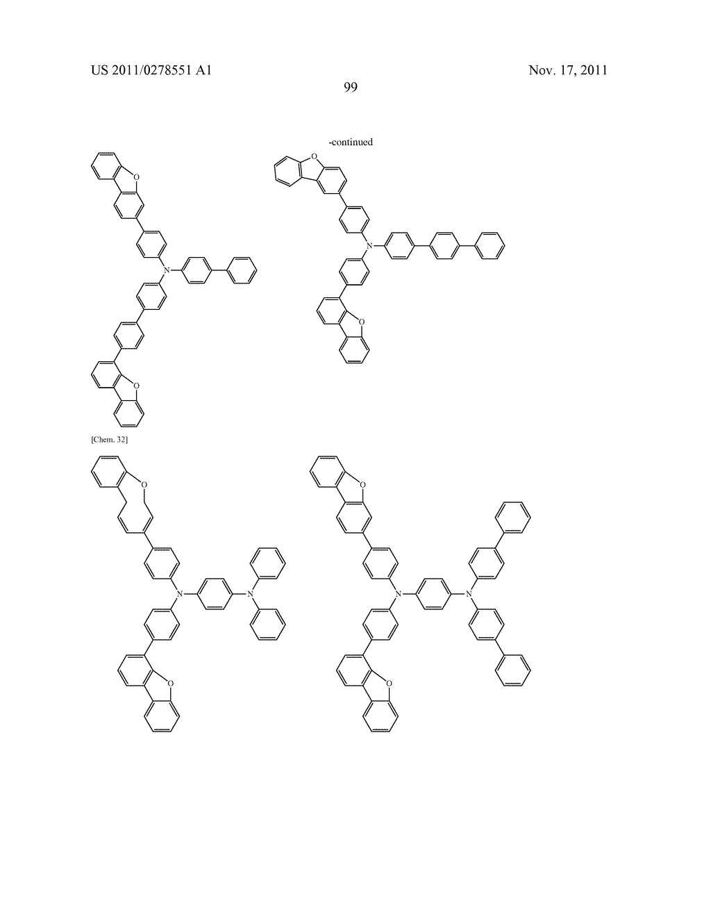 AROMATIC AMINE DERIVATIVE, AND ORGANIC ELECTROLUMINESCENT ELEMENT - diagram, schematic, and image 100