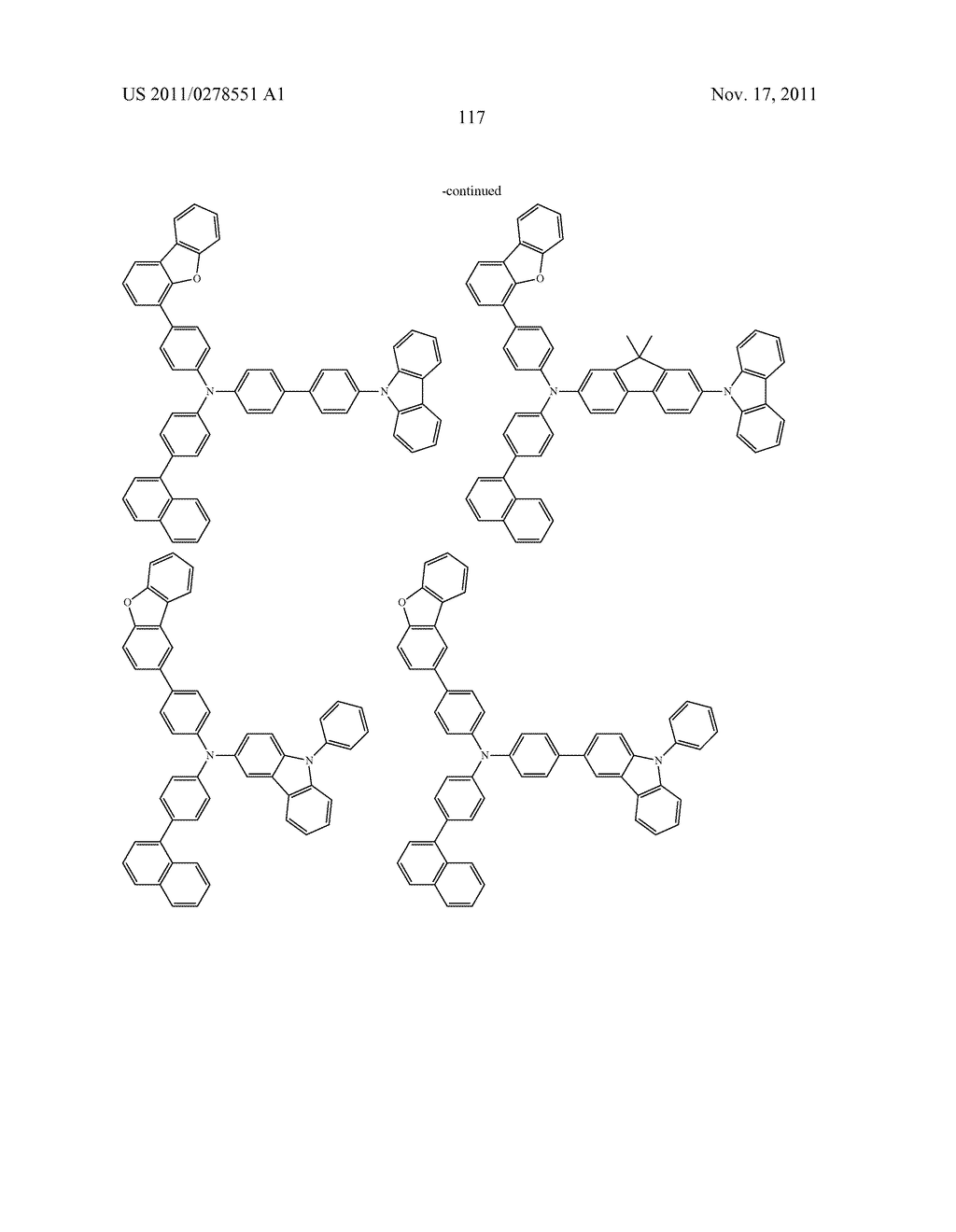 AROMATIC AMINE DERIVATIVE, AND ORGANIC ELECTROLUMINESCENT ELEMENT - diagram, schematic, and image 118