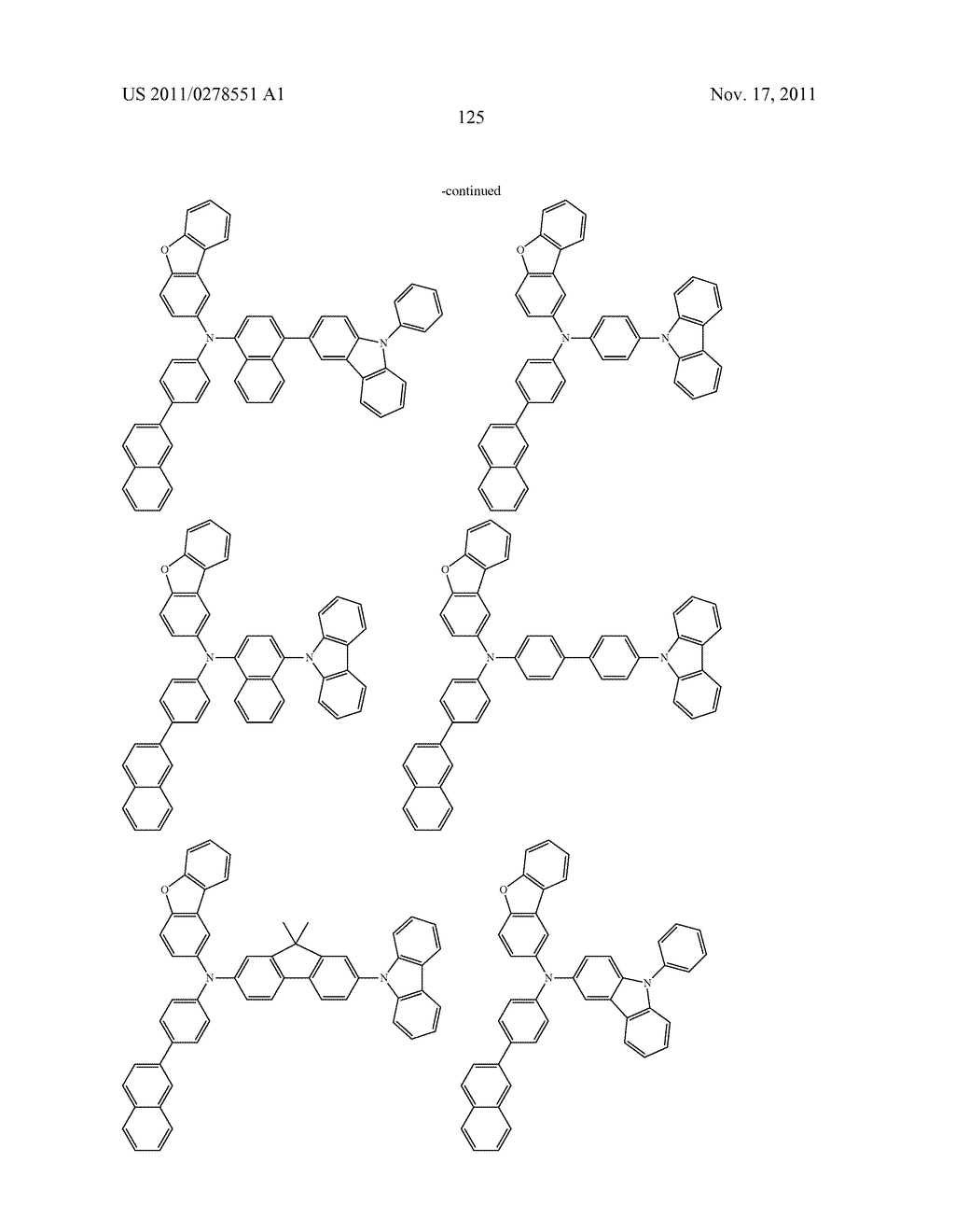 AROMATIC AMINE DERIVATIVE, AND ORGANIC ELECTROLUMINESCENT ELEMENT - diagram, schematic, and image 126