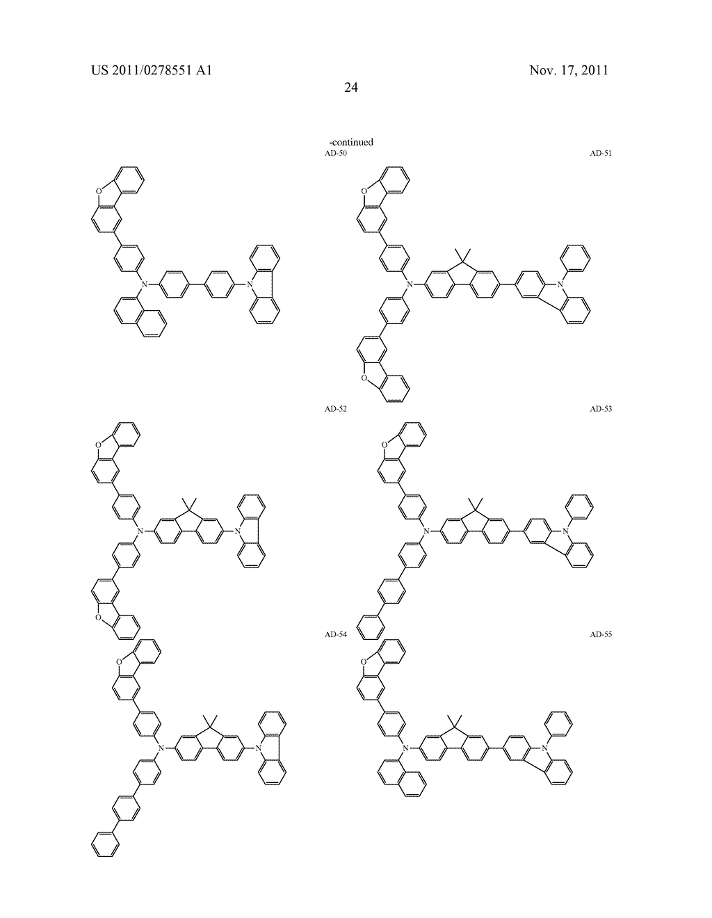 AROMATIC AMINE DERIVATIVE, AND ORGANIC ELECTROLUMINESCENT ELEMENT - diagram, schematic, and image 25