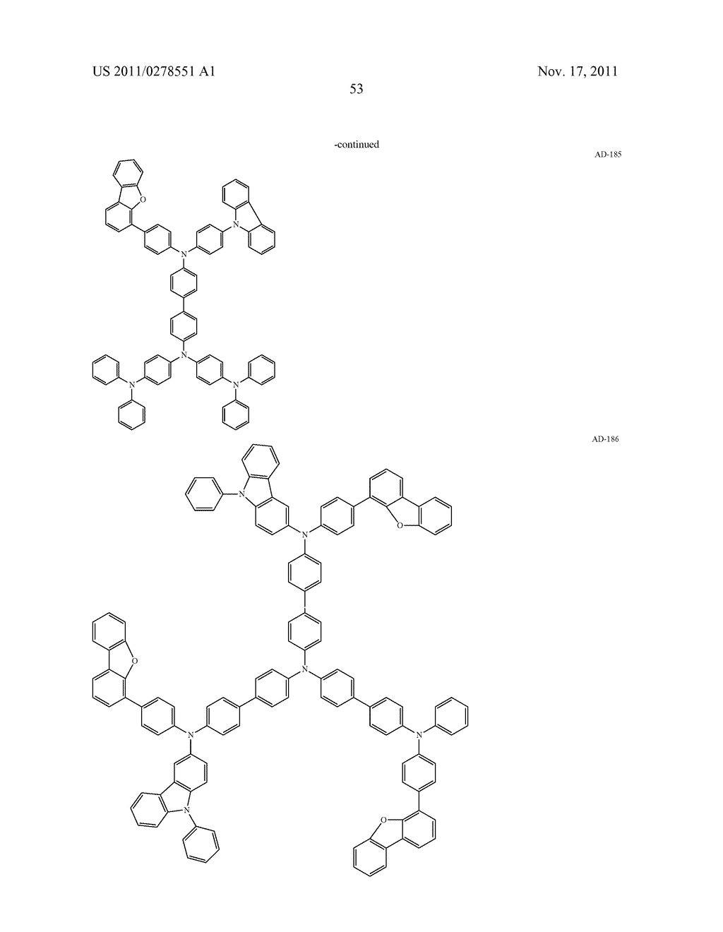 AROMATIC AMINE DERIVATIVE, AND ORGANIC ELECTROLUMINESCENT ELEMENT - diagram, schematic, and image 54