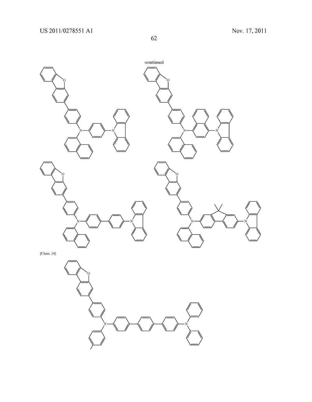 AROMATIC AMINE DERIVATIVE, AND ORGANIC ELECTROLUMINESCENT ELEMENT - diagram, schematic, and image 63