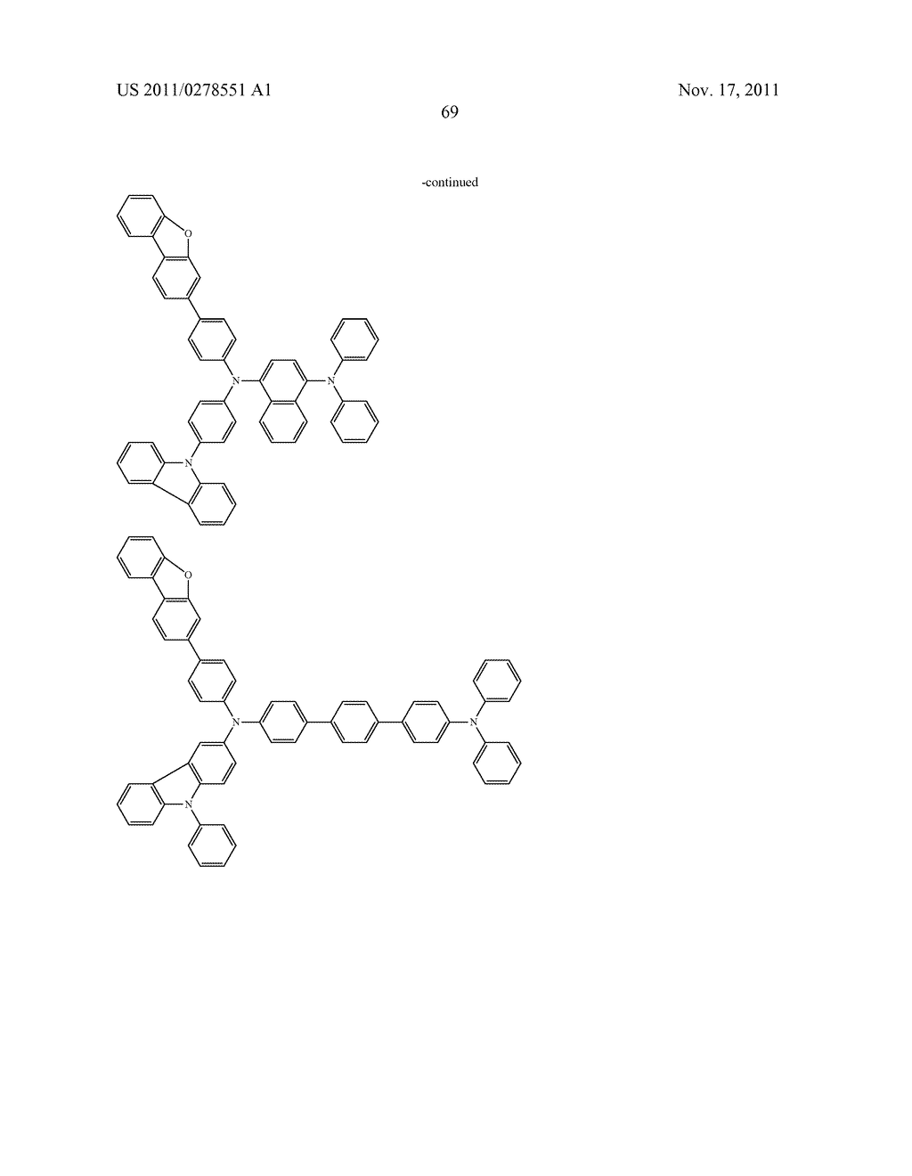 AROMATIC AMINE DERIVATIVE, AND ORGANIC ELECTROLUMINESCENT ELEMENT - diagram, schematic, and image 70