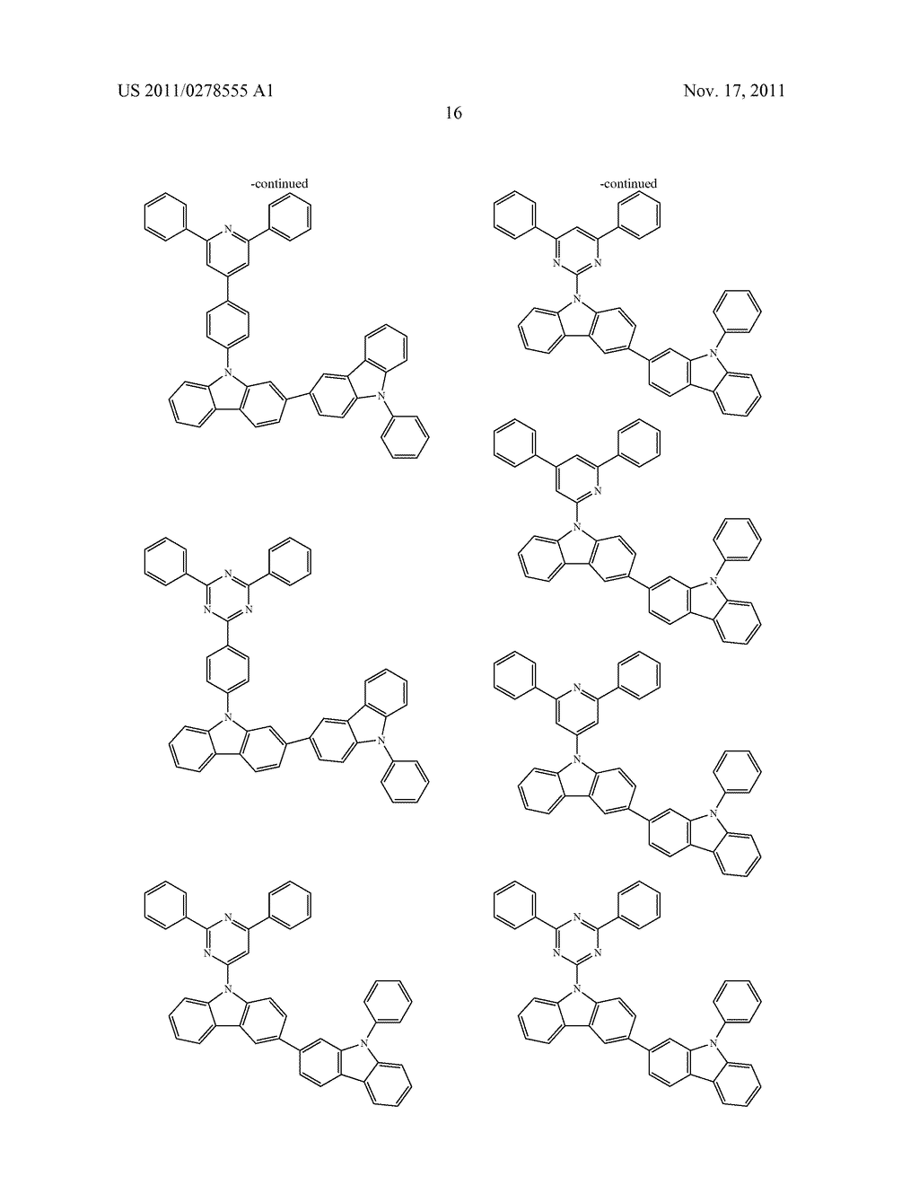 BISCARBAZOLE DERIVATIVE, MATERIAL FOR ORGANIC ELECTROLUMINESCENCE DEVICE     AND ORGANIC ELECTROLUMINESCENCE DEVICE USING THE SAME - diagram, schematic, and image 18