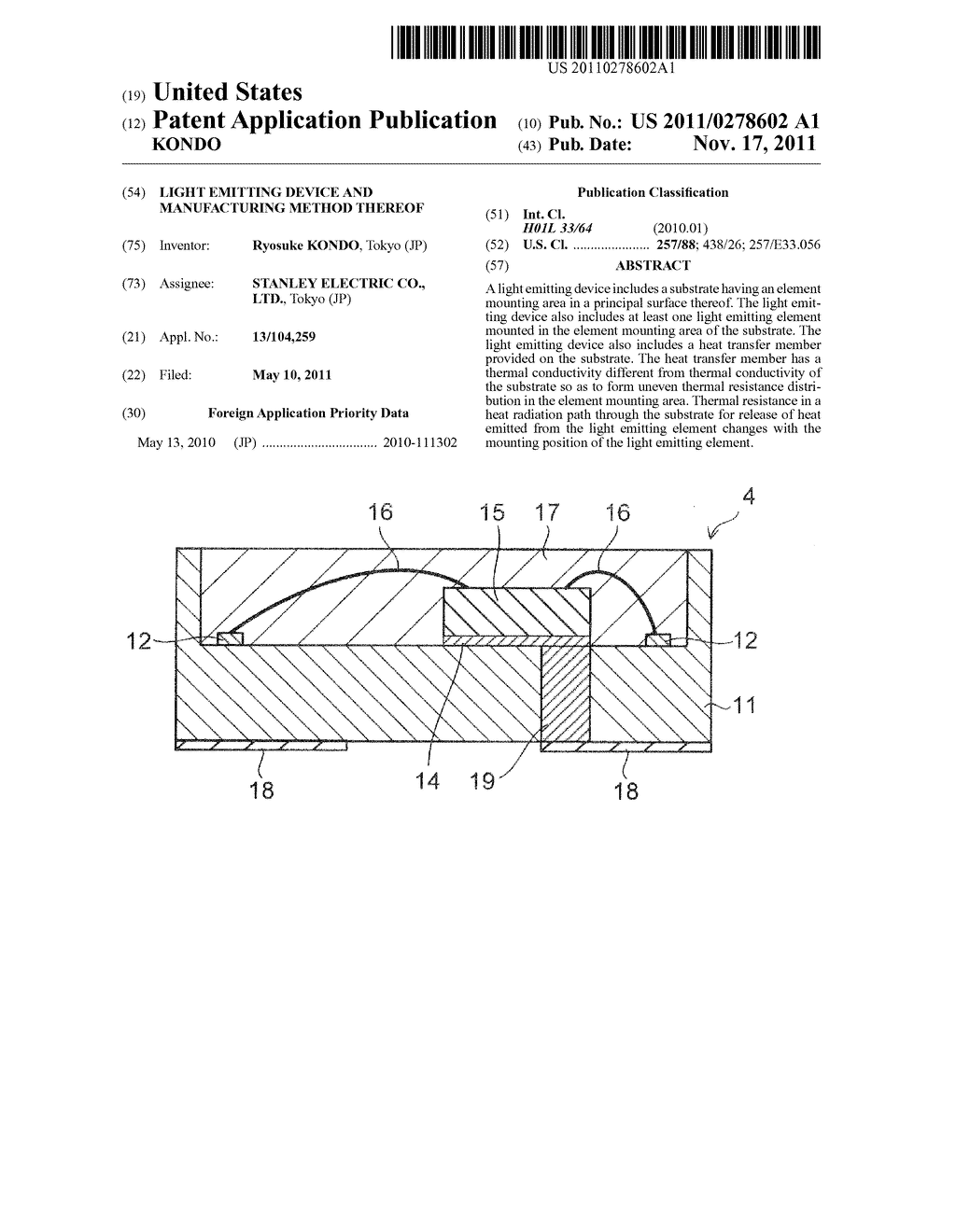 LIGHT EMITTING DEVICE AND MANUFACTURING METHOD THEREOF - diagram, schematic, and image 01