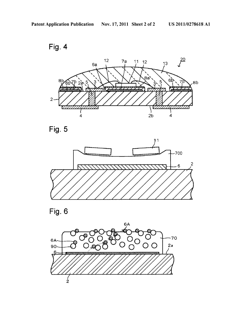 SUBSTRATE FOR MOUNTING LIGHT-EMITTING ELEMENT AND LIGHT-EMITTING DEVICE - diagram, schematic, and image 03