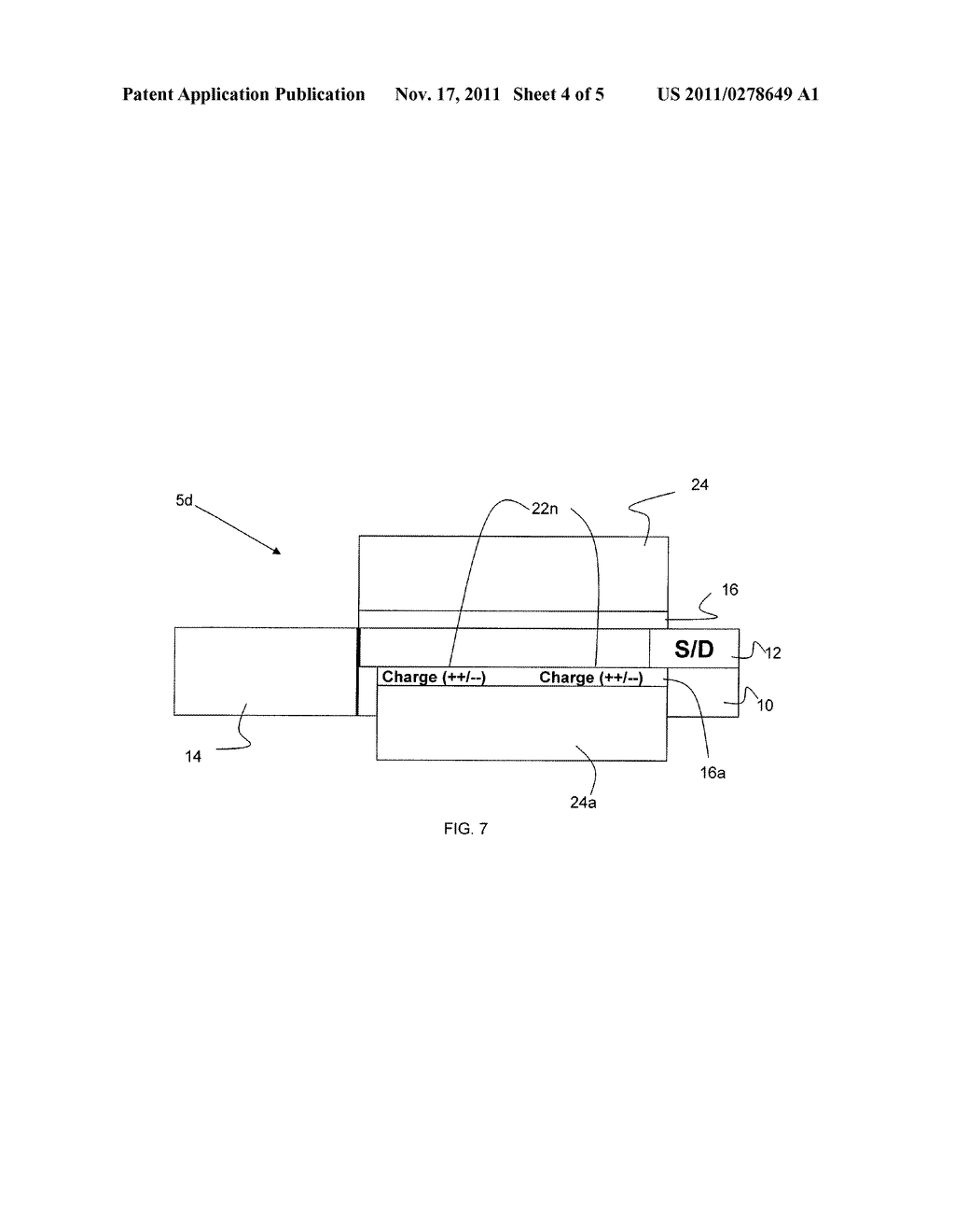 NON-UNIFORM GATE DIELECTRIC CHARGE FOR PIXEL SENSOR CELLS AND METHODS OF     MANUFACTURING - diagram, schematic, and image 05