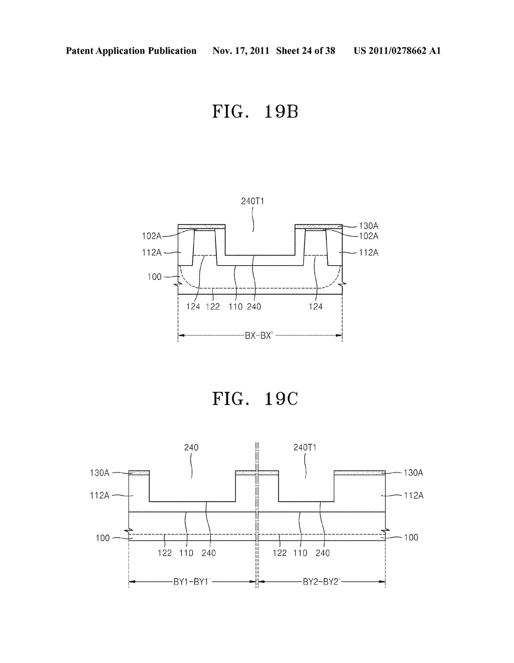 SEMICONDUCTOR DEVICE INCLUDING RECESSED CHANNEL TRANSISTOR AND METHOD OF     MANUFACTURING THE SAME - diagram, schematic, and image 25