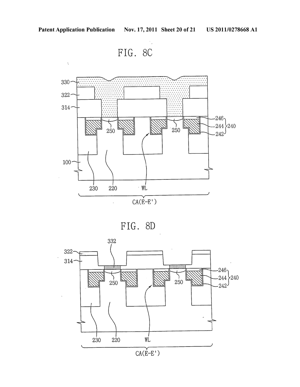 Semiconductor Devices Having Bit Line Interconnections with Increased     Width and Reduced Distance from Corresponding Bit Line Contacts and     Methods of Fabricating Such Devices - diagram, schematic, and image 21