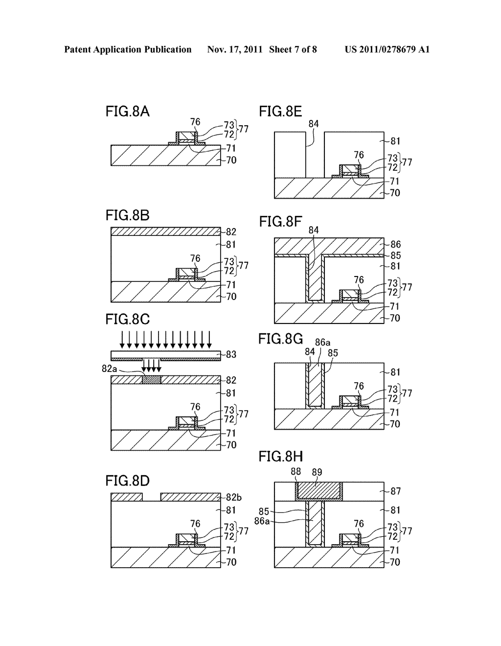 SEMICONDUCTOR DEVICE, MASK FOR FABRICATION OF SEMICONDUCTOR DEVICE, AND     OPTICAL PROXIMITY CORRECTION METHOD - diagram, schematic, and image 08