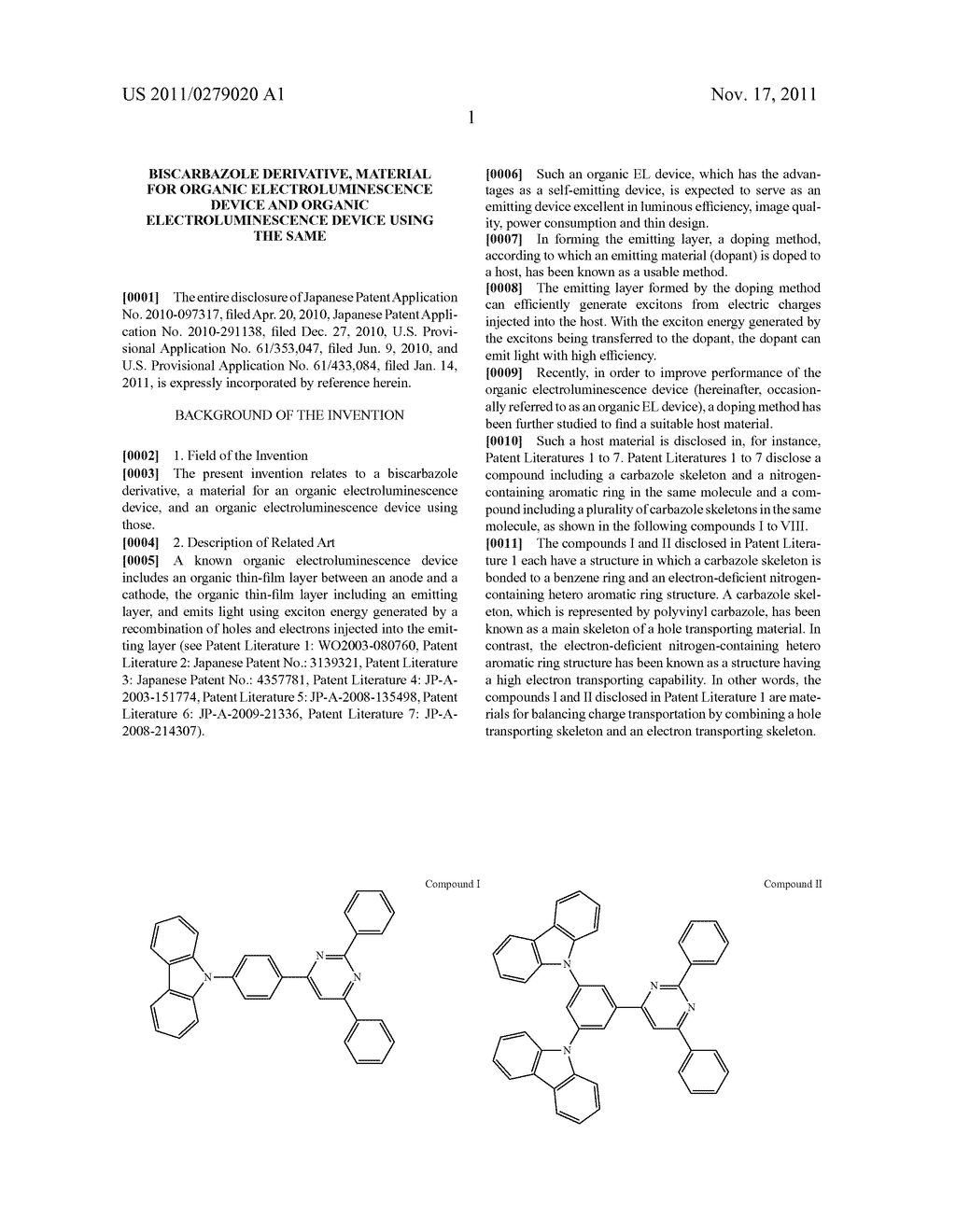 Biscarbazole Derivative, Material for Organic Electroluminescence Device     and Organic Electroluminescence Device Using The Same - diagram, schematic, and image 04