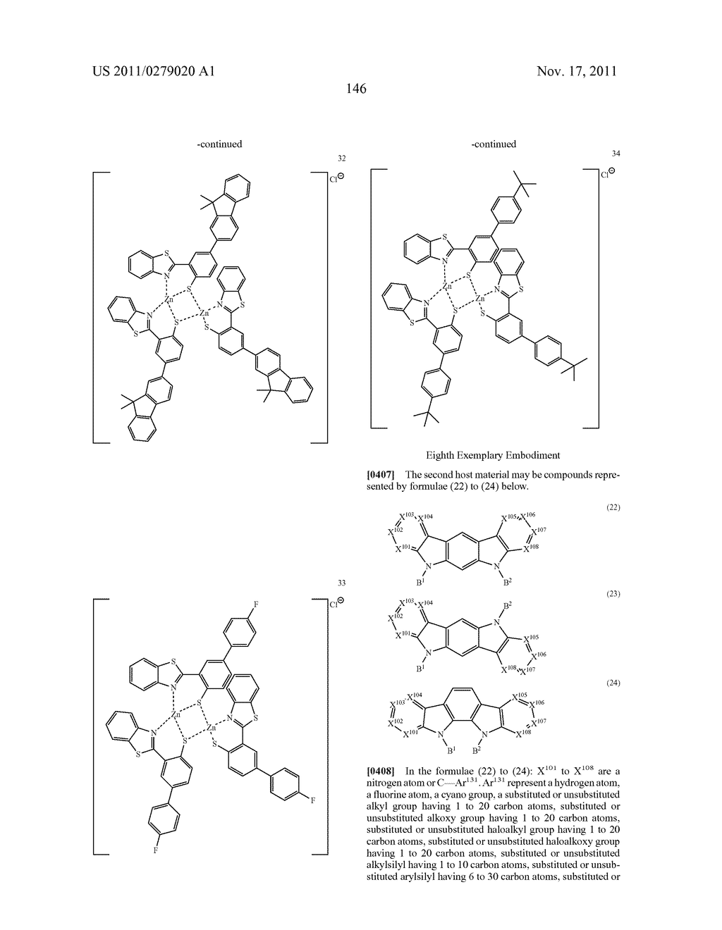 Biscarbazole Derivative, Material for Organic Electroluminescence Device     and Organic Electroluminescence Device Using The Same - diagram, schematic, and image 149