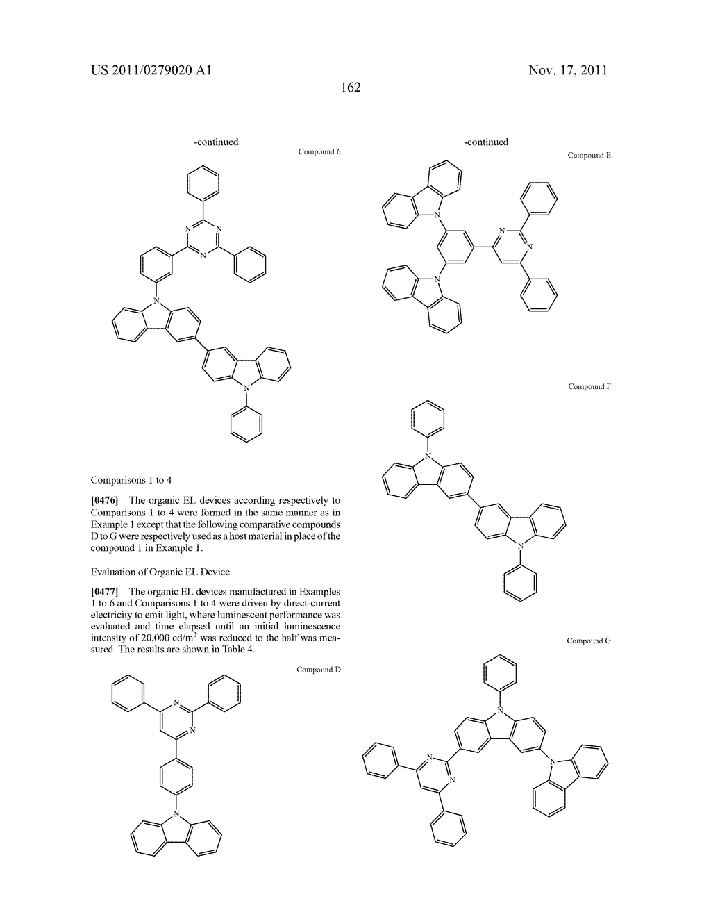 Biscarbazole Derivative, Material for Organic Electroluminescence Device     and Organic Electroluminescence Device Using The Same - diagram, schematic, and image 165