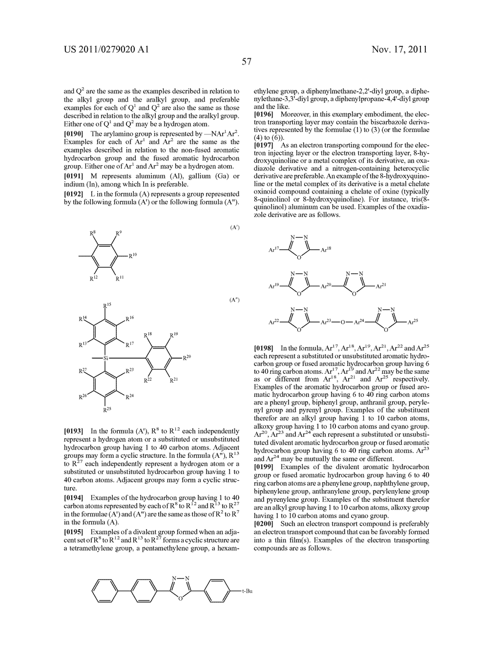 Biscarbazole Derivative, Material for Organic Electroluminescence Device     and Organic Electroluminescence Device Using The Same - diagram, schematic, and image 60