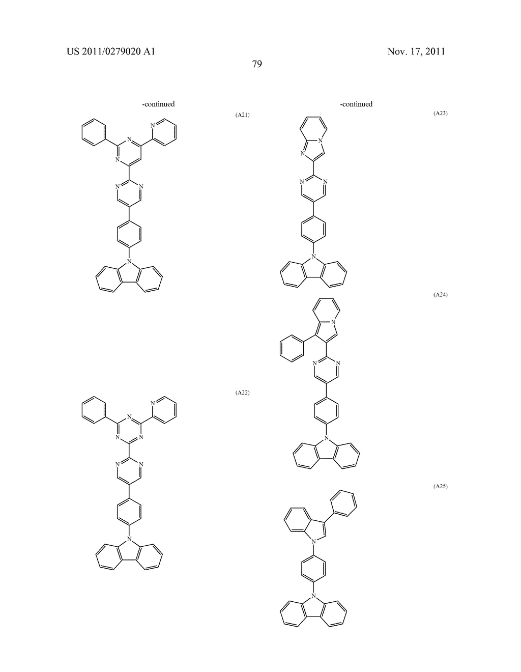 Biscarbazole Derivative, Material for Organic Electroluminescence Device     and Organic Electroluminescence Device Using The Same - diagram, schematic, and image 82