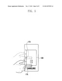 METHOD AND APPARATUS FOR CONTROLLING A DISPLAY UNIT OF A PORTABLE TERMINAL diagram and image