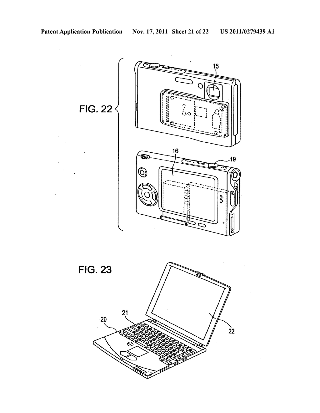 Display apparatus, method of driving a display, and electronic device - diagram, schematic, and image 22