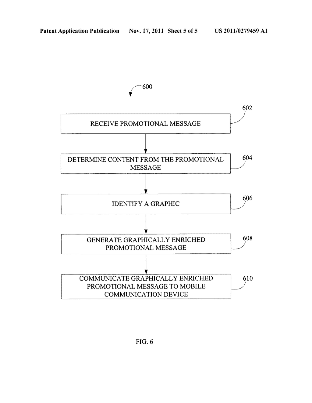 System and Method for Graphically Enriching Promotional Messages Delivered     to Handheld Communication Devices - diagram, schematic, and image 06