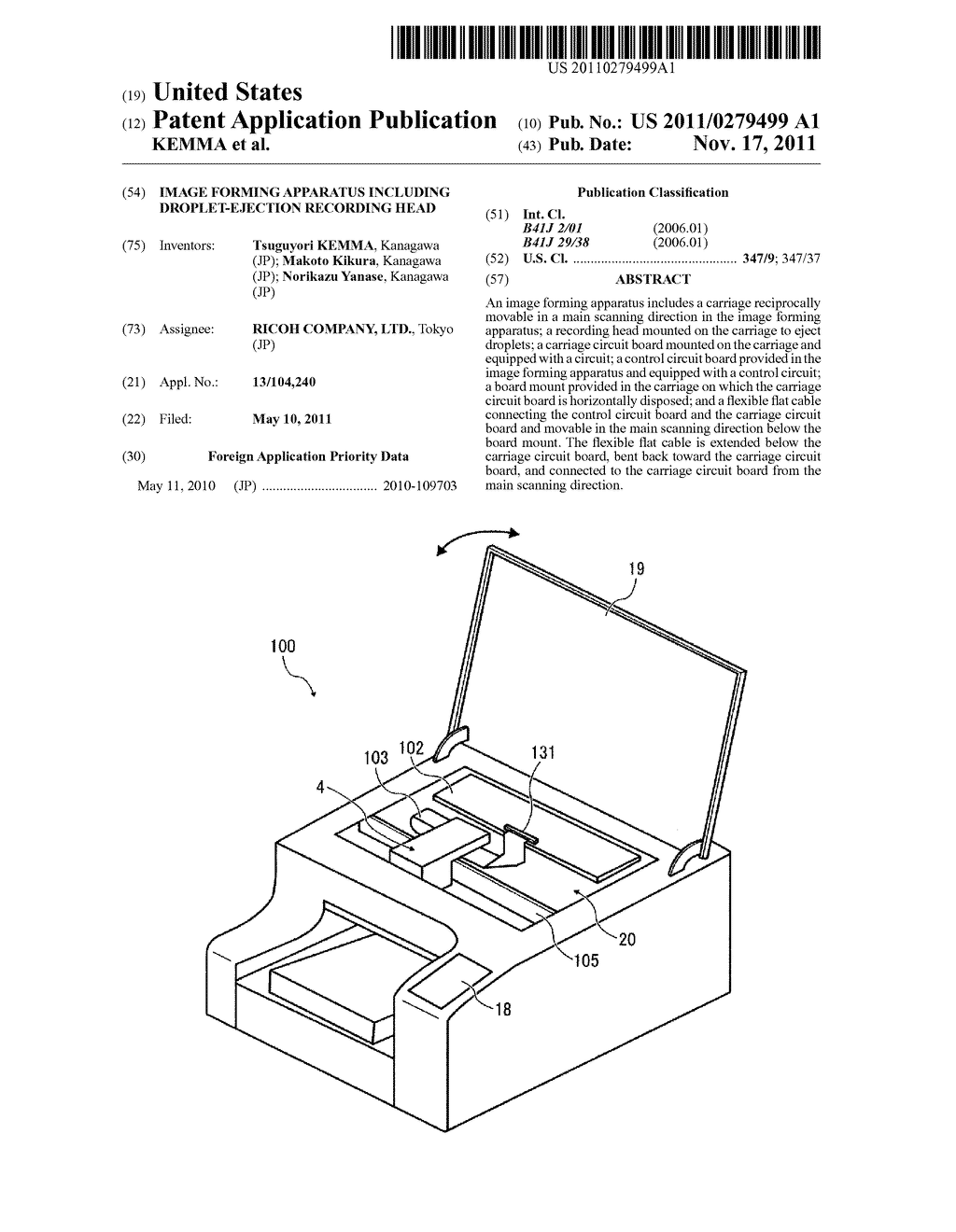 IMAGE FORMING APPARATUS INCLUDING DROPLET-EJECTION RECORDING HEAD - diagram, schematic, and image 01