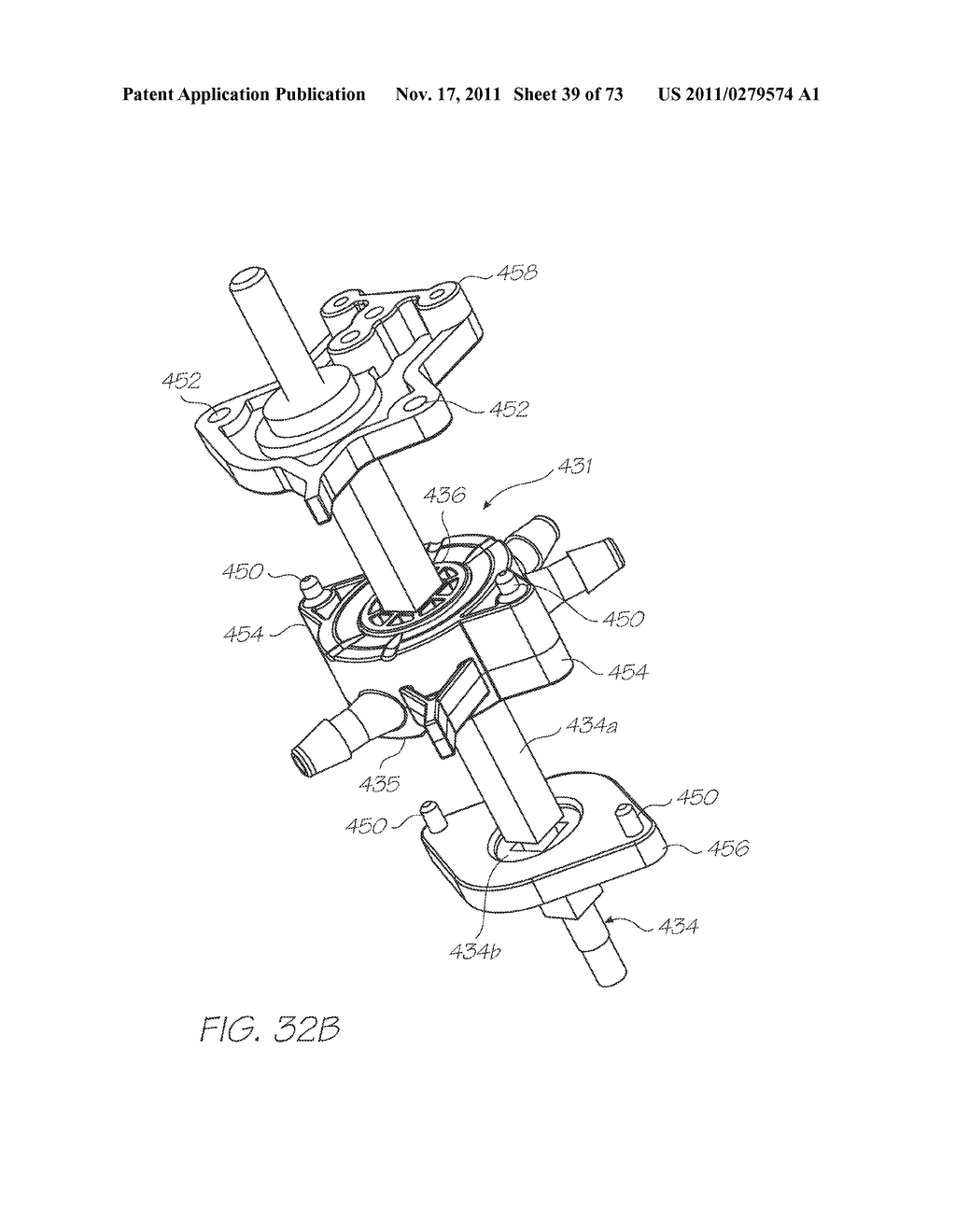 PRINTING SYSTEM HAVING MULTI-PATH, MULTI-CHANNEL VALVE FOR BYPASSED     PRINTHEAD - diagram, schematic, and image 40