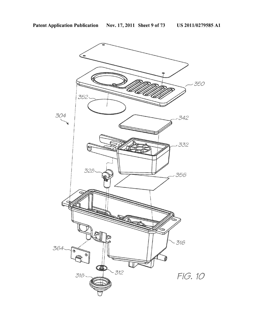 METHOD OF ASSEMBLING SIMPLE PRINTHEAD FLUID DISTRIBUTION COUPLING - diagram, schematic, and image 10