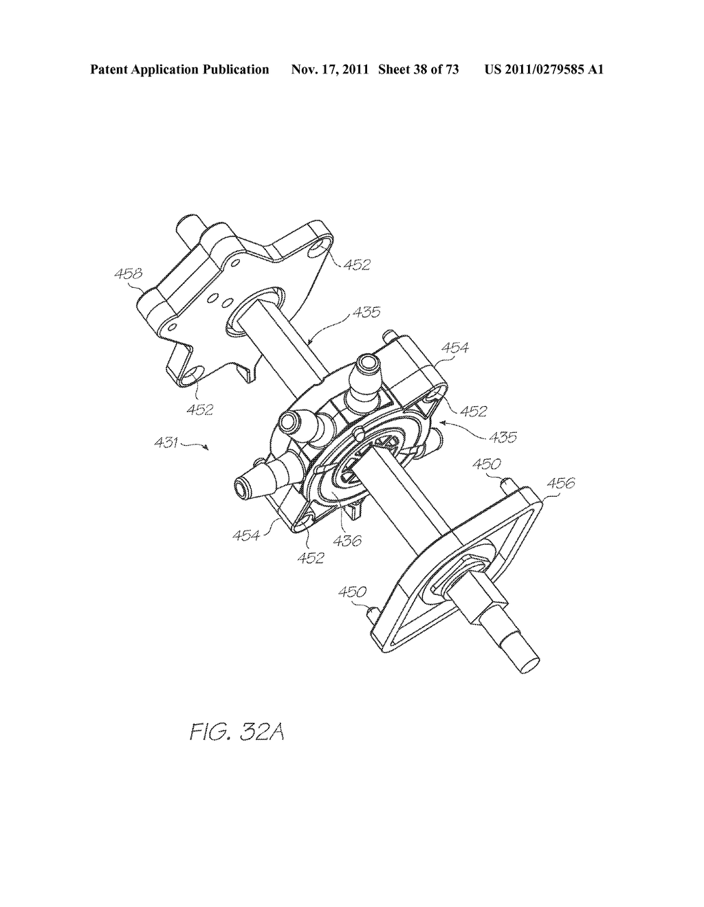 METHOD OF ASSEMBLING SIMPLE PRINTHEAD FLUID DISTRIBUTION COUPLING - diagram, schematic, and image 39