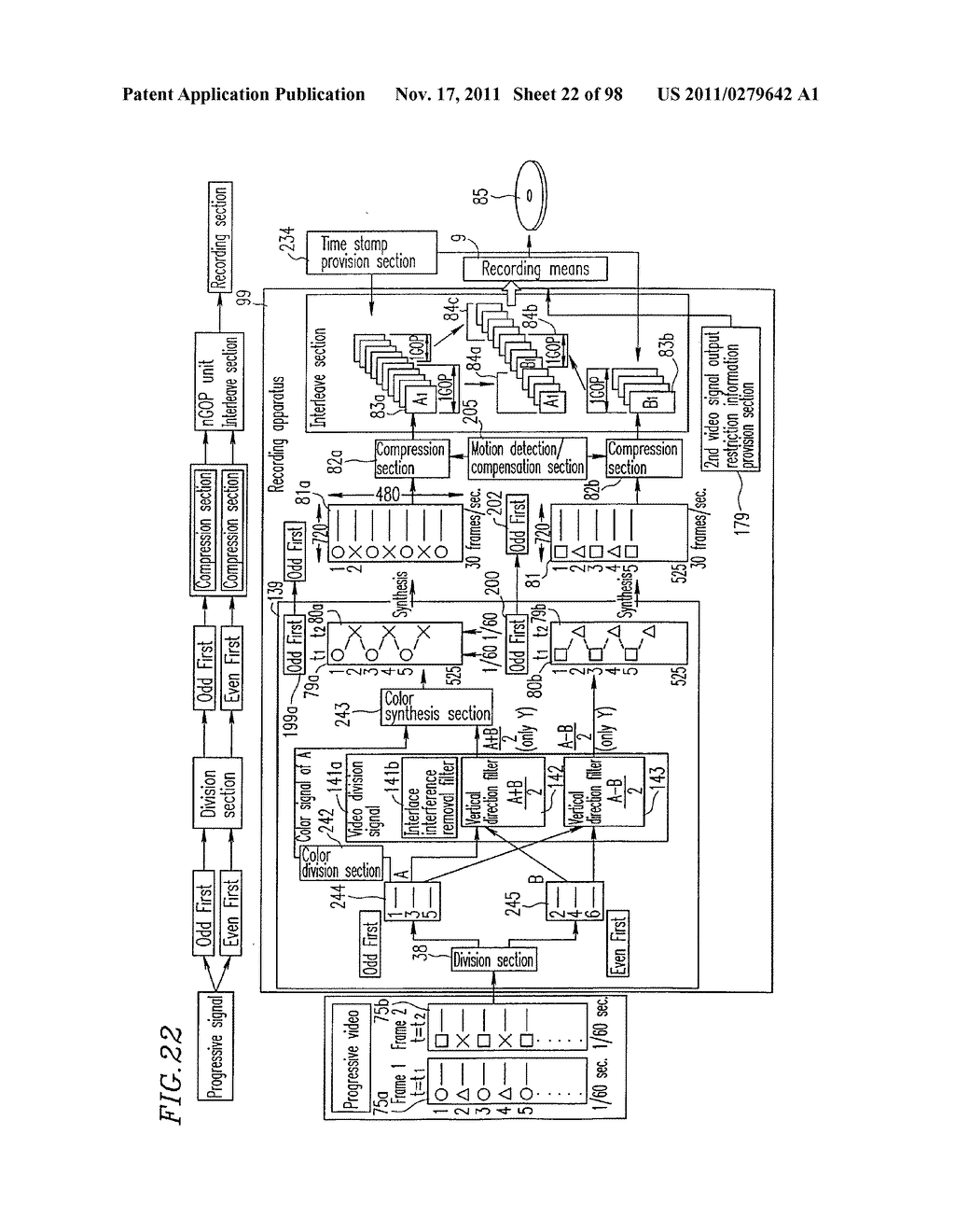OPTICAL DISK FOR HIGH RESOLUTION AND THREE-DIMENSIONAL VIDEO RECORDING,     OPTICAL DISK REPRODUCTION APPARATUS AND OPTICAL  DISK RECORDING APPARATUS - diagram, schematic, and image 23